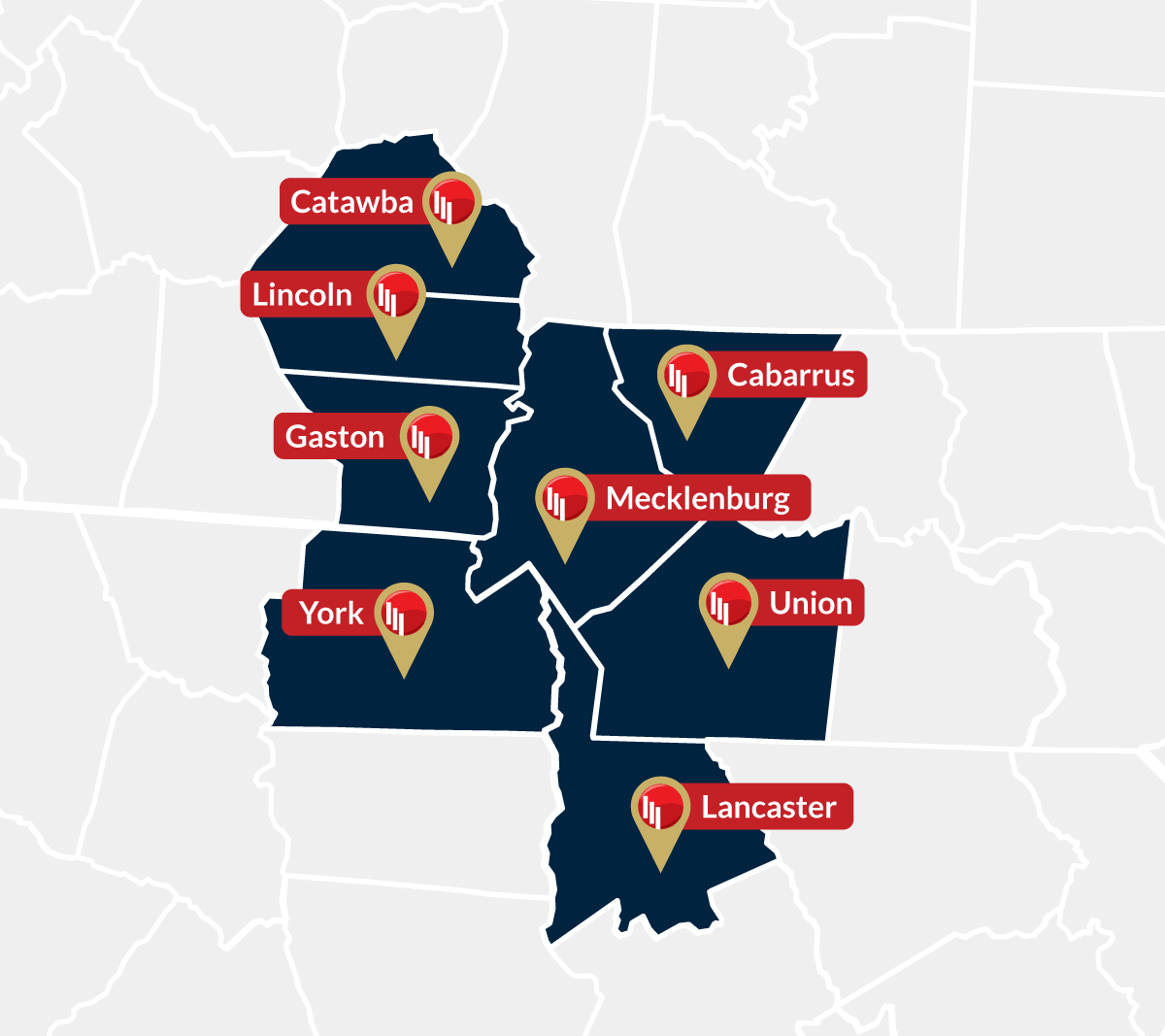 Reliable Restorations North Carolina service map